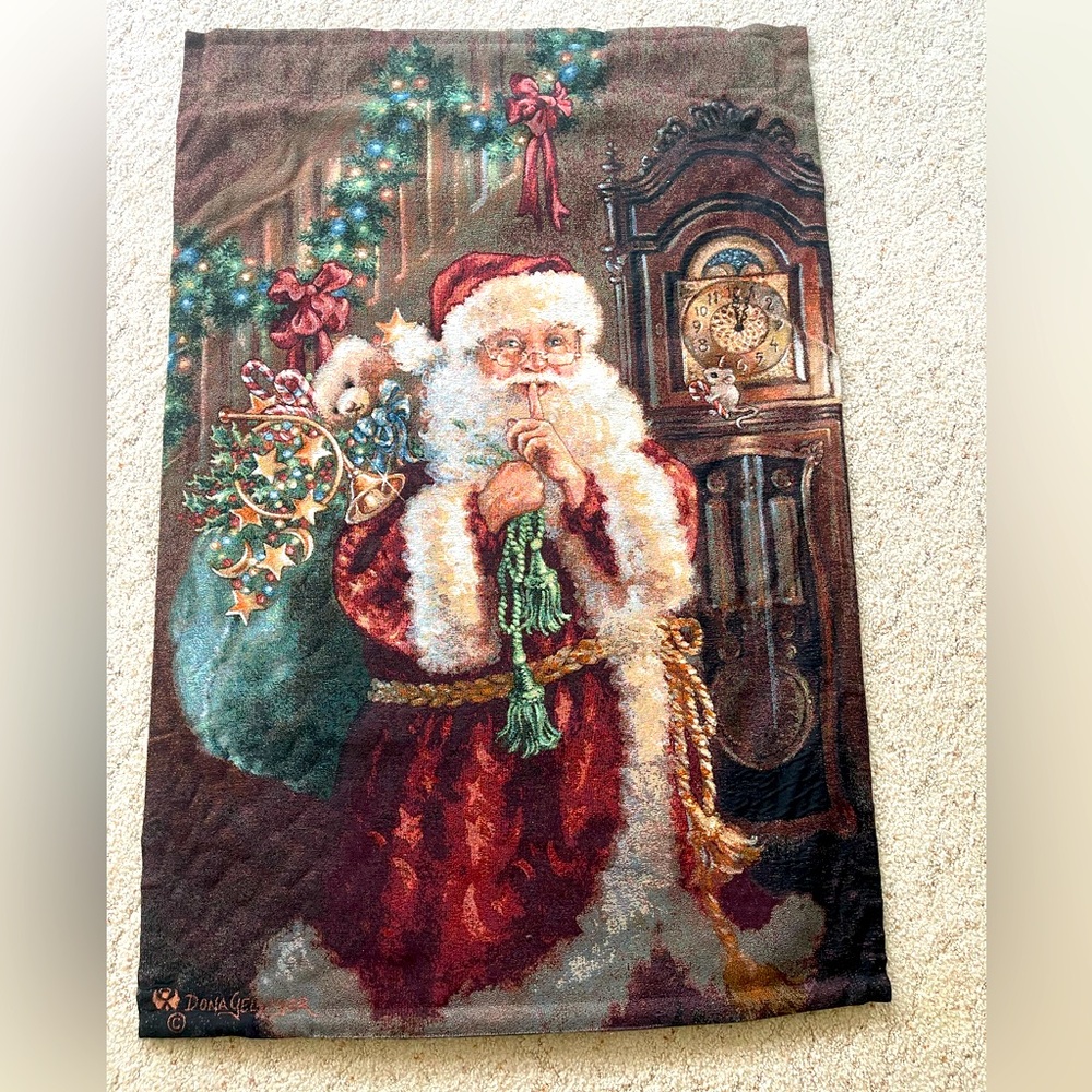 Touch of Class Santa Tapestry
